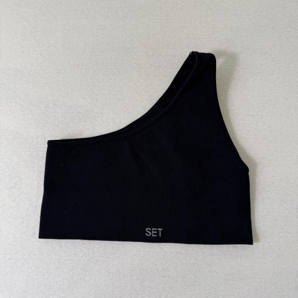 Set Active Sculptflex Ribbed One Shoulder Bra